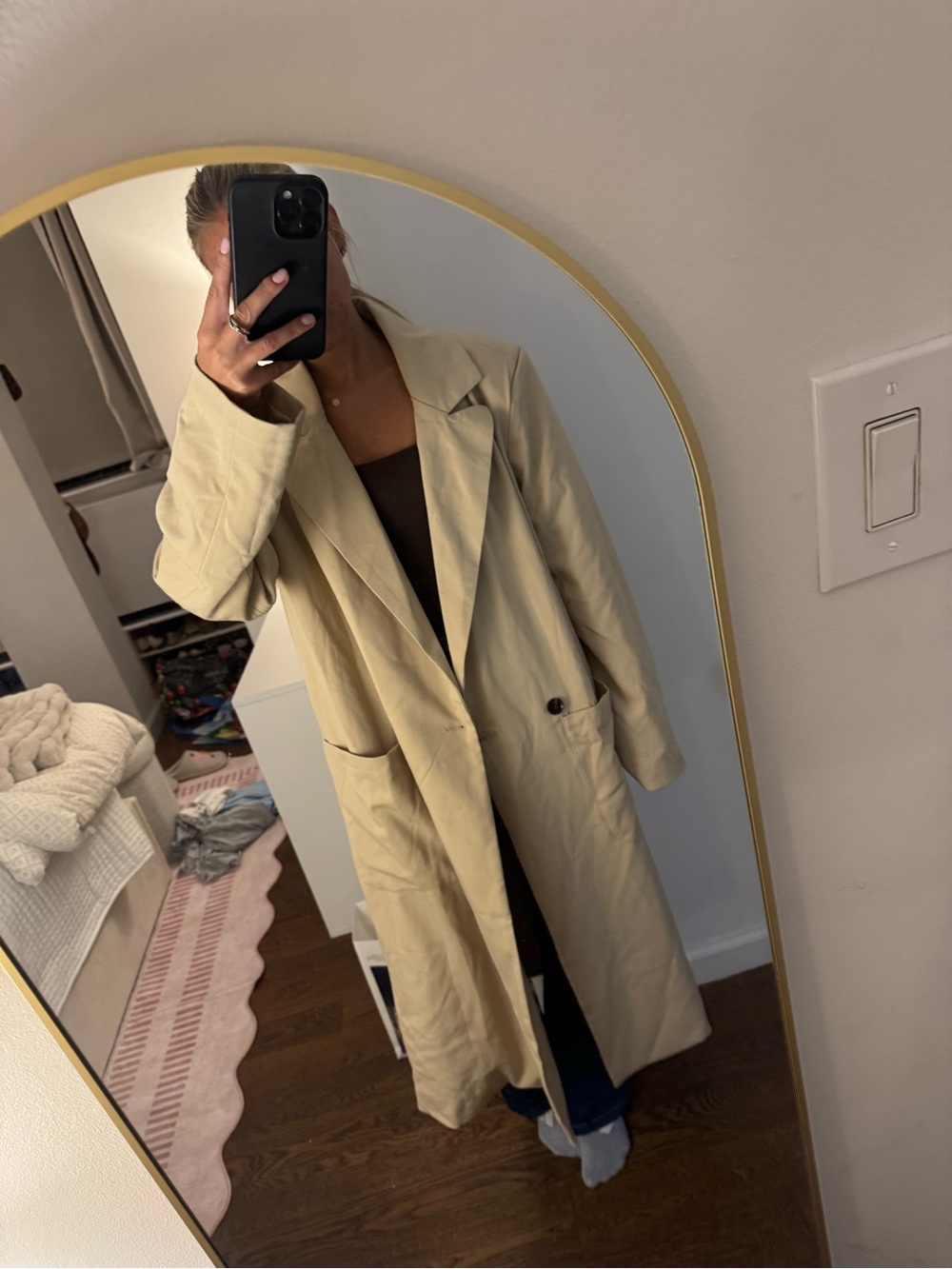We Wore What oversized trench coat